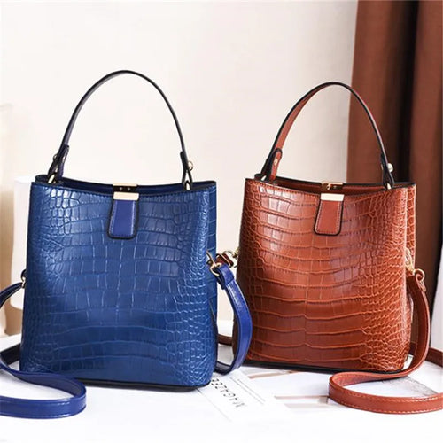 Cartera Balde de Gamuza Vintage – Textura Piedra