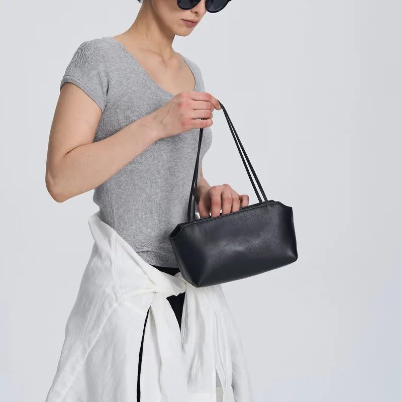 Cartera de Cuero de Cordero – Estilo Togo Premium