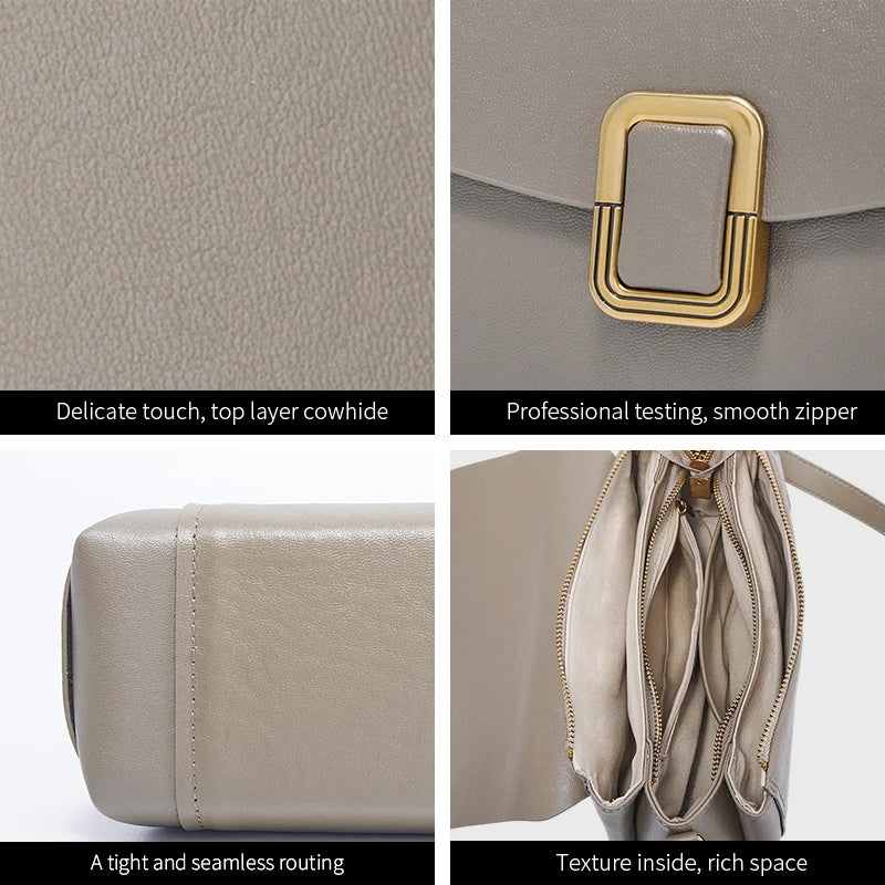 Cartera de Cuero Vacuno – Diseño Premium al Hombro