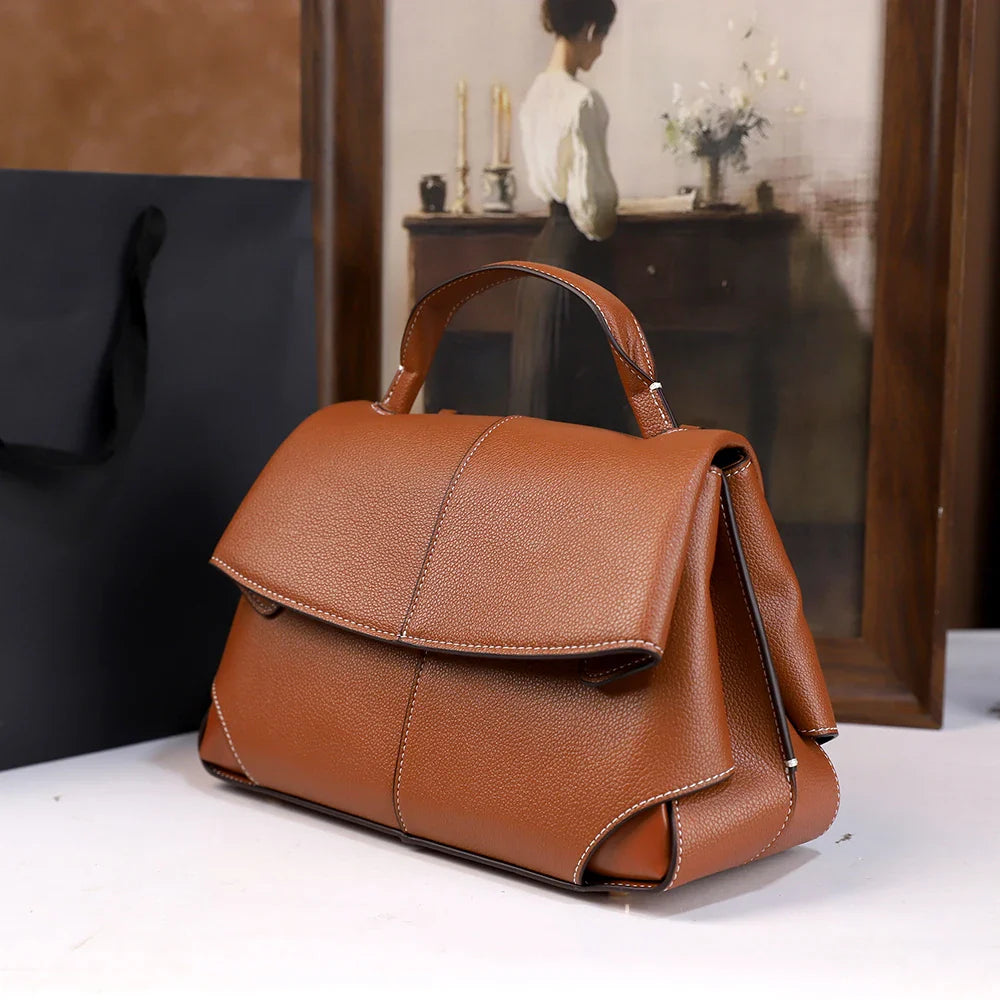 Cartera Retro Color Liso – Bandolera Versátil