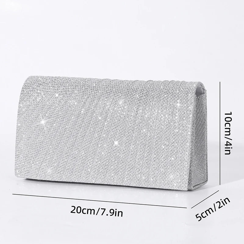 Cartera de Fiesta con Glitter – Sobre para Novias