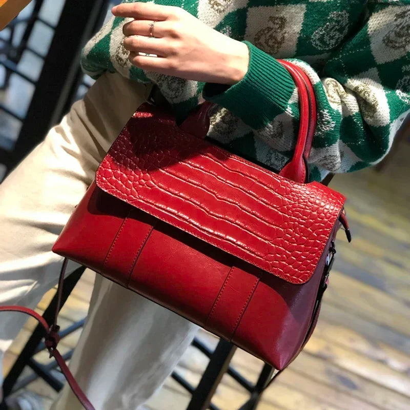 Cartera Bandolera de Cuero Vacuno – Diseño Premium