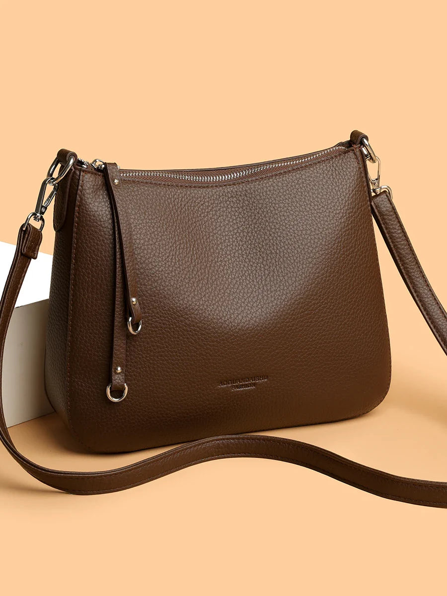 Cartera Bandolera de Cuero – Gran Capacidad