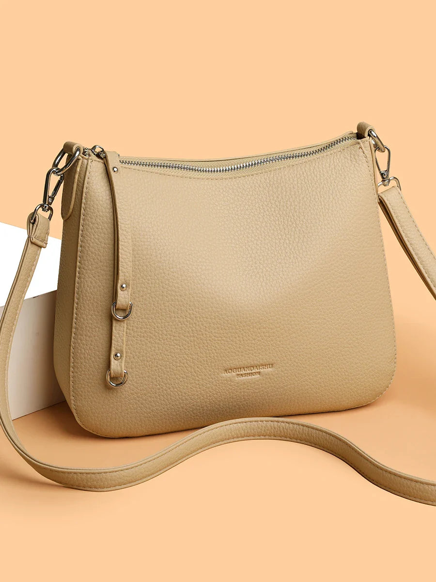 Cartera Bandolera de Cuero – Gran Capacidad