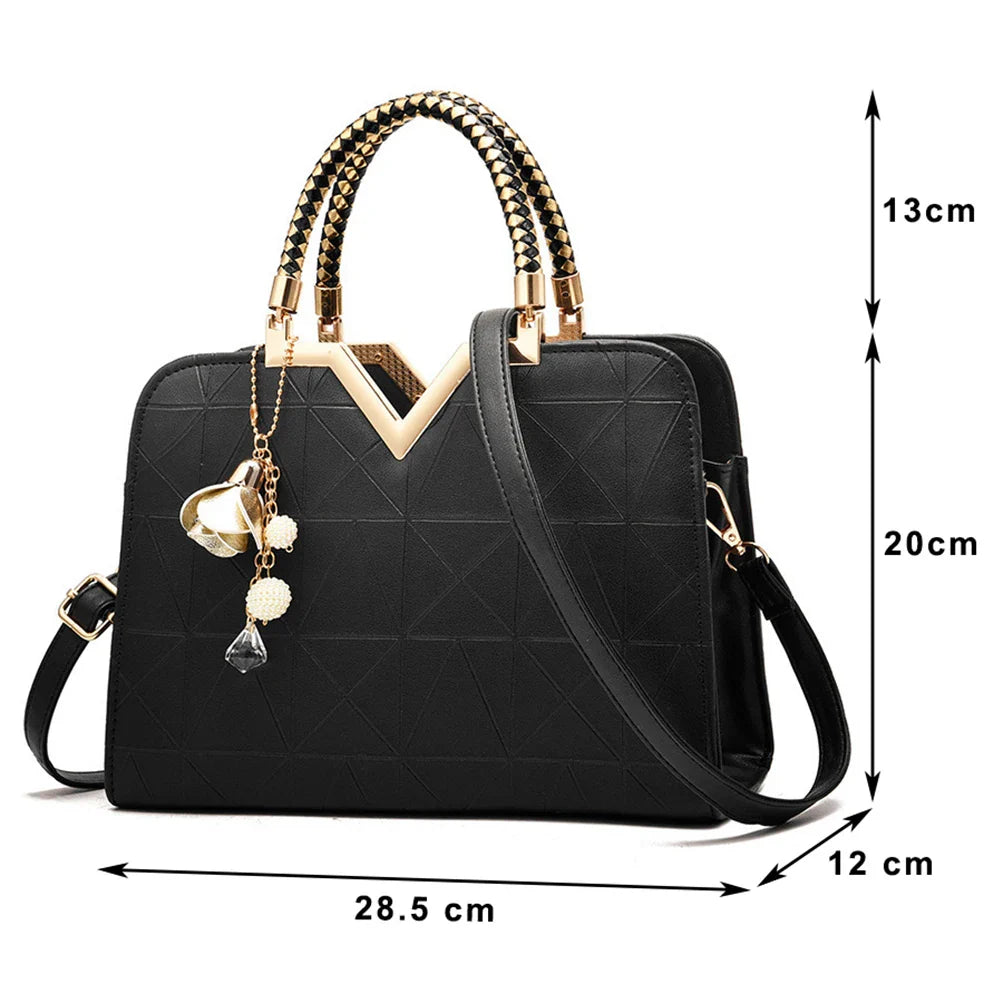 Cartera con Agarradera y Perlas – Diseño Estilo Valija